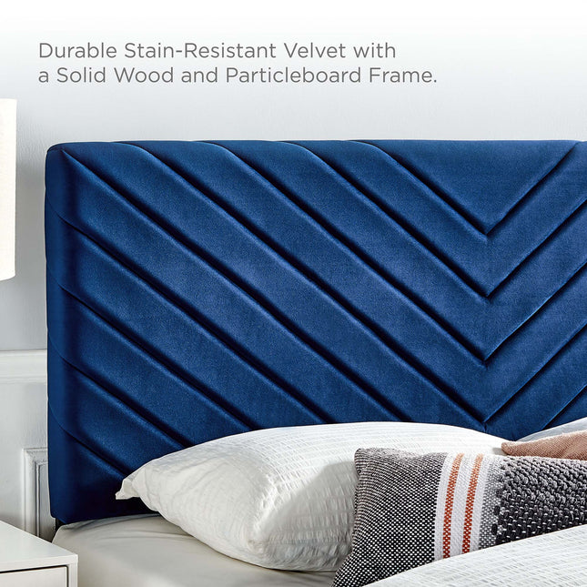 Modway MOD-7038 Roxanne Performance Velvet Full Platform Bed Modway
