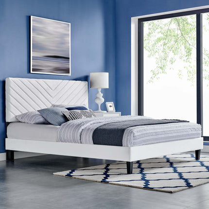 Modway MOD-7038 Roxanne Performance Velvet Full Platform Bed Modway