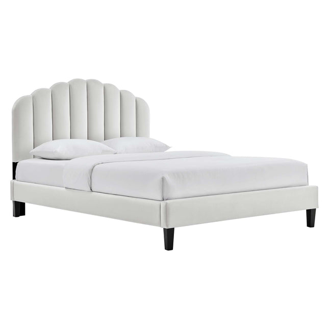 Modway MOD-7039 Daisy Performance Velvet Full Platform Bed Modway