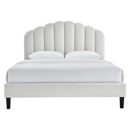 Modway MOD-7039 Daisy Performance Velvet Full Platform Bed Modway