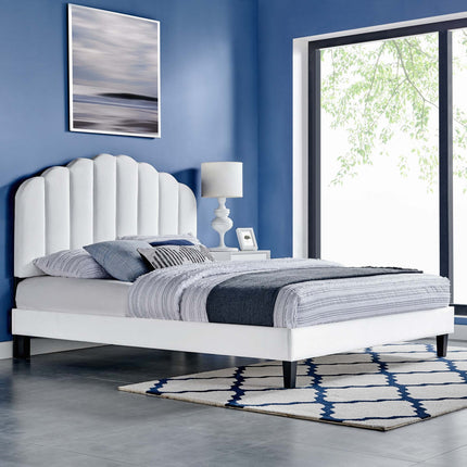 Modway MOD-7039 Daisy Performance Velvet Full Platform Bed Modway