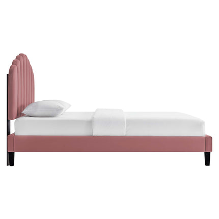 Modway MOD-7043 Daisy Performance Velvet Twin Platform Bed Modway