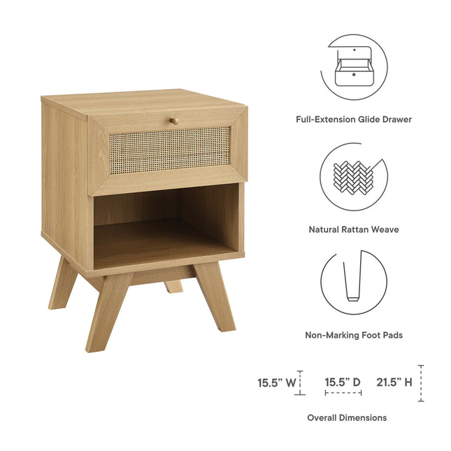 Modway MOD-7049 Soma 1-Drawer Nightstand - Plaza Home Decor