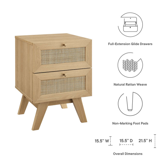 Modway MOD-7050 Soma 2-Drawer Nightstand - Plaza Home Decor