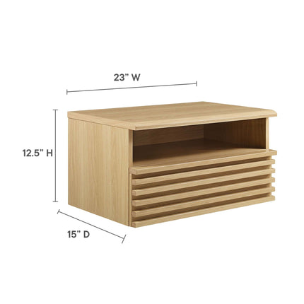 Modway MOD-7058 Render Wall-Mount Nightstand Modway