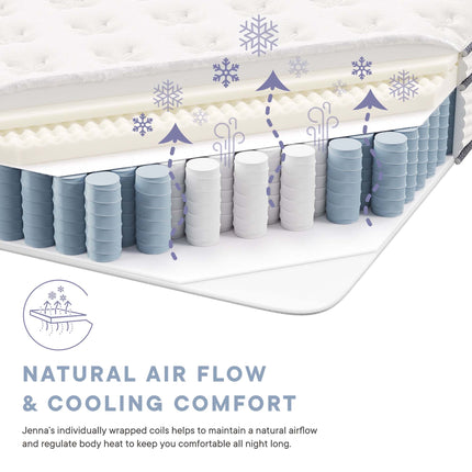 Modway MOD-7087 Jenna 12" Innerspring and Foam Twin Mattress Modway