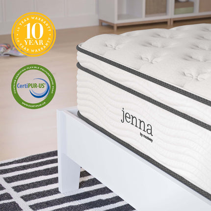 Modway MOD-7087 Jenna 12" Innerspring and Foam Twin Mattress Modway