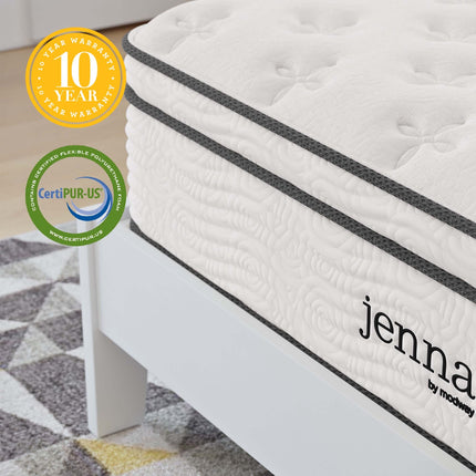 Modway MOD-7088 Jenna 12" Innerspring and Foam Full Mattress Modway