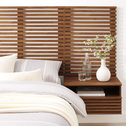 Modway MOD-7115 Render Wall Mount Twin Headboard and Modern Nightstands Modway