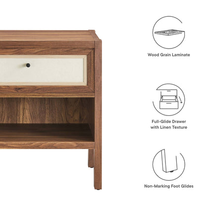 Modway MOD-7118 Capri Wood Grain Nightstand Modway