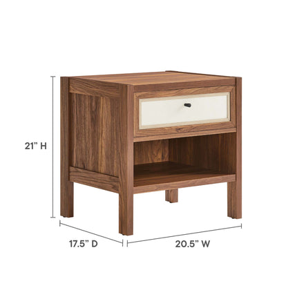 Modway MOD-7118 Capri Wood Grain Nightstand Modway