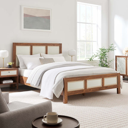 Modway MOD-7119 Capri Wood Grain Queen Platform Bed Modway