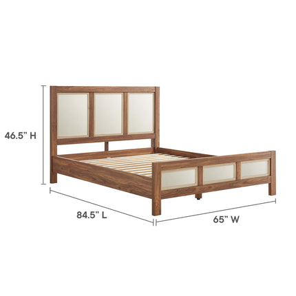 Modway MOD-7119 Capri Wood Grain Queen Platform Bed Modway
