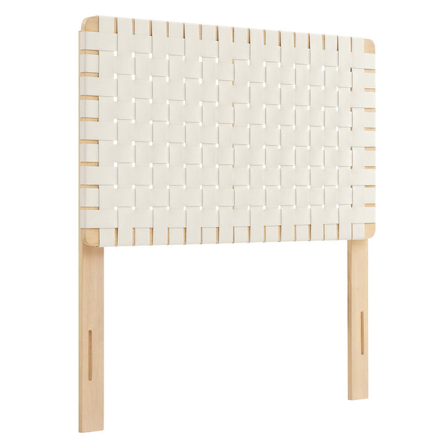 Modway MOD-7121 Sparta Weave Vegan Leather Twin Headboard - Plaza Home Decor
