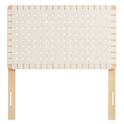 Modway MOD-7121 Sparta Weave Vegan Leather Twin Headboard - Plaza Home Decor