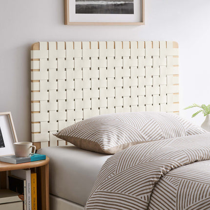 Modway MOD-7121 Sparta Weave Vegan Leather Twin Headboard - Plaza Home Decor