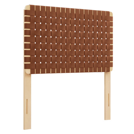 Modway MOD-7121 Sparta Weave Vegan Leather Twin Headboard - Plaza Home Decor