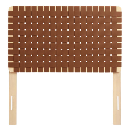 Modway MOD-7121 Sparta Weave Vegan Leather Twin Headboard - Plaza Home Decor