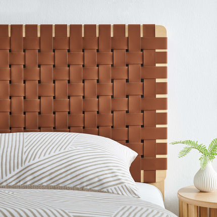 Modway MOD-7121 Sparta Weave Vegan Leather Twin Headboard - Plaza Home Decor