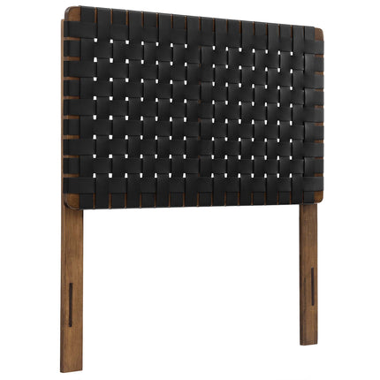 Modway MOD-7121 Sparta Weave Vegan Leather Twin Headboard - Plaza Home Decor