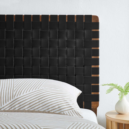 Modway MOD-7121 Sparta Weave Vegan Leather Twin Headboard - Plaza Home Decor