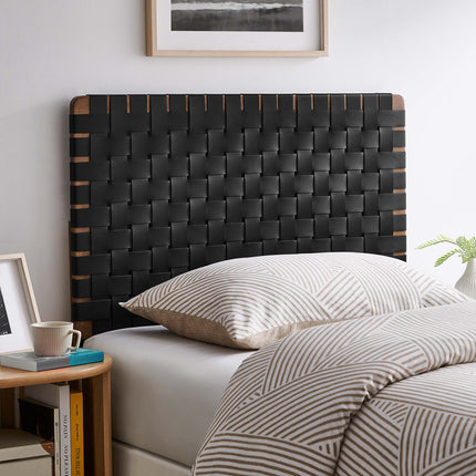Modway MOD-7121 Sparta Weave Vegan Leather Twin Headboard - Plaza Home Decor