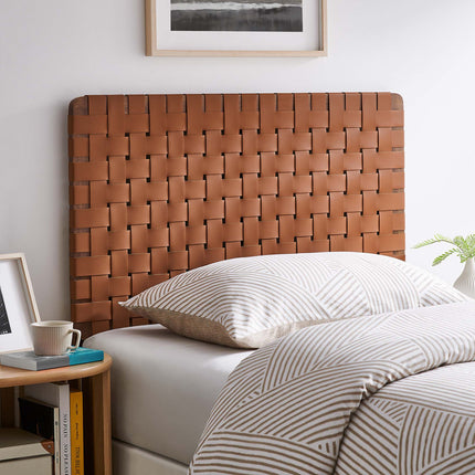 Modway MOD-7121 Sparta Weave Vegan Leather Twin Headboard - Plaza Home Decor