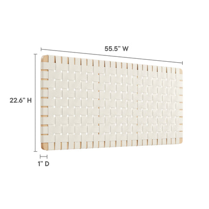 Modway MOD-7122 Sparta Weave Vegan Leather Full Headboard - Plaza Home Decor
