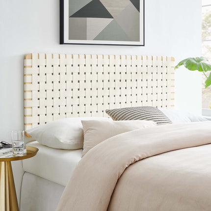 Modway MOD-7122 Sparta Weave Vegan Leather Full Headboard - Plaza Home Decor