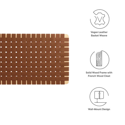Modway MOD-7122 Sparta Weave Vegan Leather Full Headboard - Plaza Home Decor
