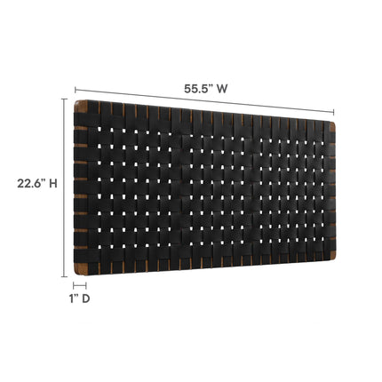 Modway MOD-7122 Sparta Weave Vegan Leather Full Headboard - Plaza Home Decor