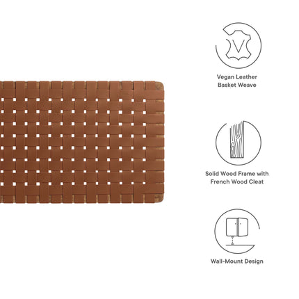 Modway MOD-7122 Sparta Weave Vegan Leather Full Headboard - Plaza Home Decor