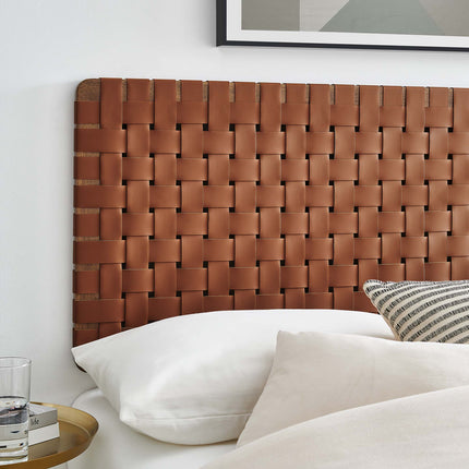 Modway MOD-7122 Sparta Weave Vegan Leather Full Headboard - Plaza Home Decor