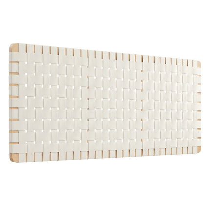 Modway MOD-7124 Sparta Weave Wall-Mount Vegan Leather Queen Headboard - Plaza Home Decor