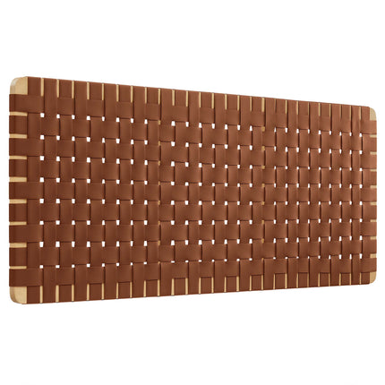 Modway MOD-7124 Sparta Weave Wall-Mount Vegan Leather Queen Headboard - Plaza Home Decor