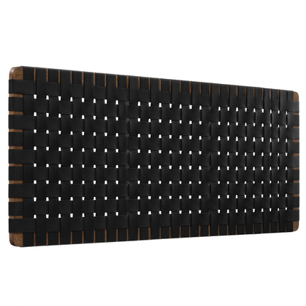 Modway MOD-7124 Sparta Weave Wall-Mount Vegan Leather Queen Headboard - Plaza Home Decor