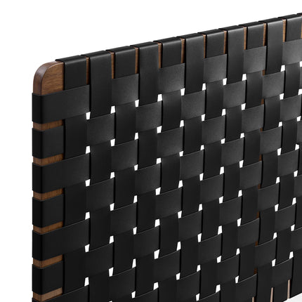 Modway MOD-7124 Sparta Weave Wall-Mount Vegan Leather Queen Headboard - Plaza Home Decor