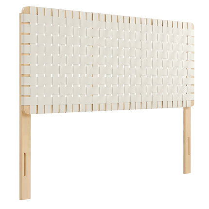 Modway MOD-7125 Sparta Weave Vegan Leather Queen Headboard - Plaza Home Decor