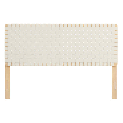Modway MOD-7125 Sparta Weave Vegan Leather Queen Headboard - Plaza Home Decor