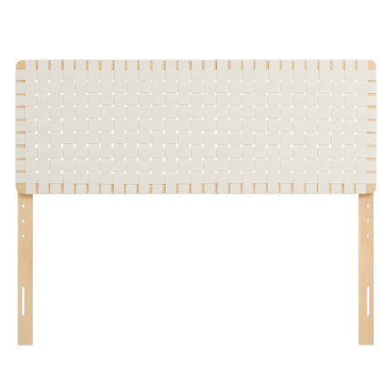 Modway MOD-7125 Sparta Weave Vegan Leather Queen Headboard - Plaza Home Decor