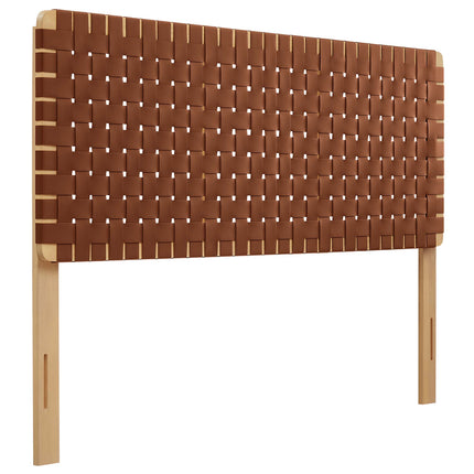 Modway MOD-7125 Sparta Weave Vegan Leather Queen Headboard - Plaza Home Decor