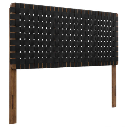 Modway MOD-7125 Sparta Weave Vegan Leather Queen Headboard - Plaza Home Decor