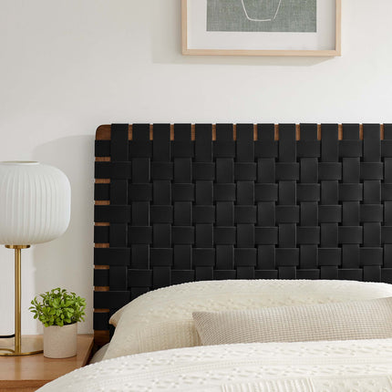 Modway MOD-7125 Sparta Weave Vegan Leather Queen Headboard - Plaza Home Decor