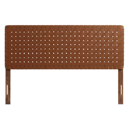 Modway MOD-7125 Sparta Weave Vegan Leather Queen Headboard - Plaza Home Decor