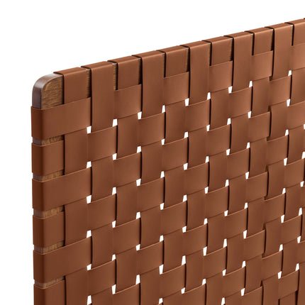 Modway MOD-7125 Sparta Weave Vegan Leather Queen Headboard - Plaza Home Decor
