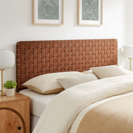 Modway MOD-7125 Sparta Weave Vegan Leather Queen Headboard - Plaza Home Decor