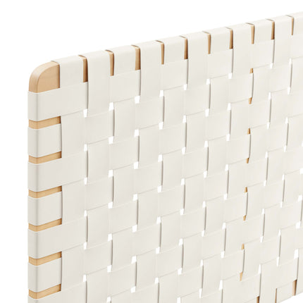 Modway MOD-7126 Sparta Weave Wall-Mount Vegan Leather King Headboard - Plaza Home Decor