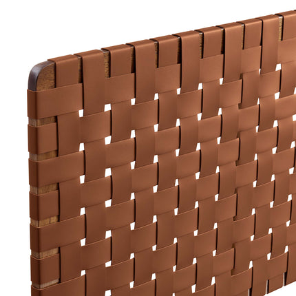 Modway MOD-7126 Sparta Weave Wall-Mount Vegan Leather King Headboard - Plaza Home Decor
