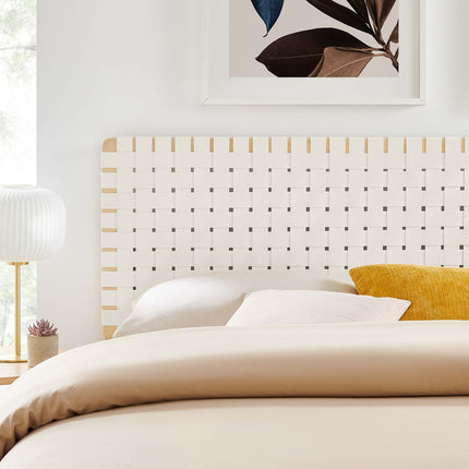 Modway MOD-7127 Sparta Weave Vegan Leather King Headboard - Plaza Home Decor