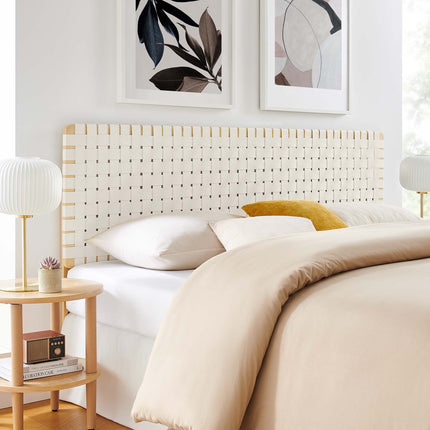 Modway MOD-7127 Sparta Weave Vegan Leather King Headboard - Plaza Home Decor